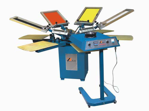سلسلة من ماكينة طباعة الزخرفة متعددة الألوان  SPM  الدوارة اليدوية