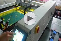 SPT automatic flatbed screen printing machine(how to change screen frame and how to use ferry station))