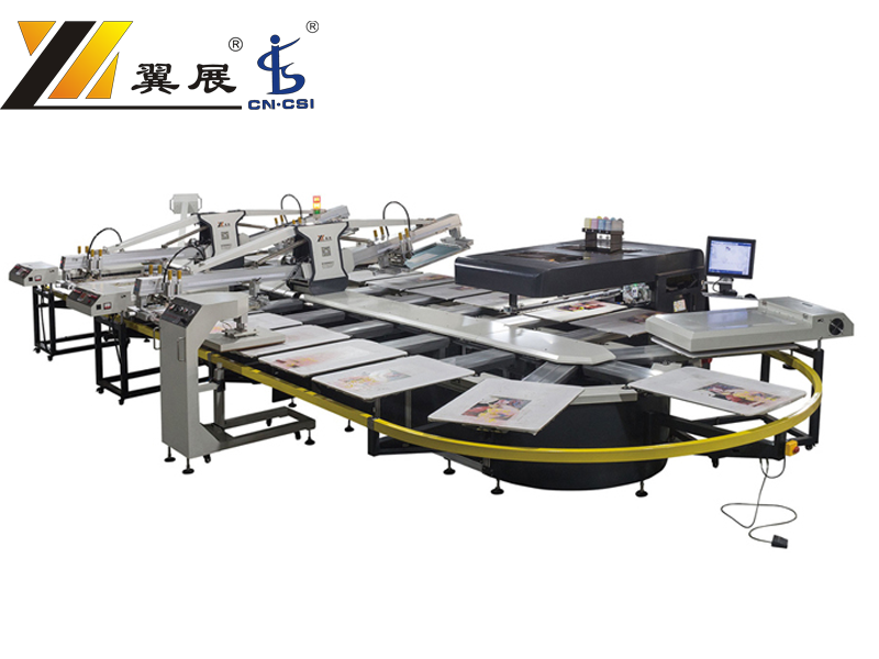 oval printing machine with digital printer